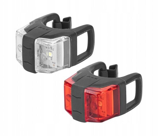 Set of LED bicycle lights KELLYS TWINS II anthracite black