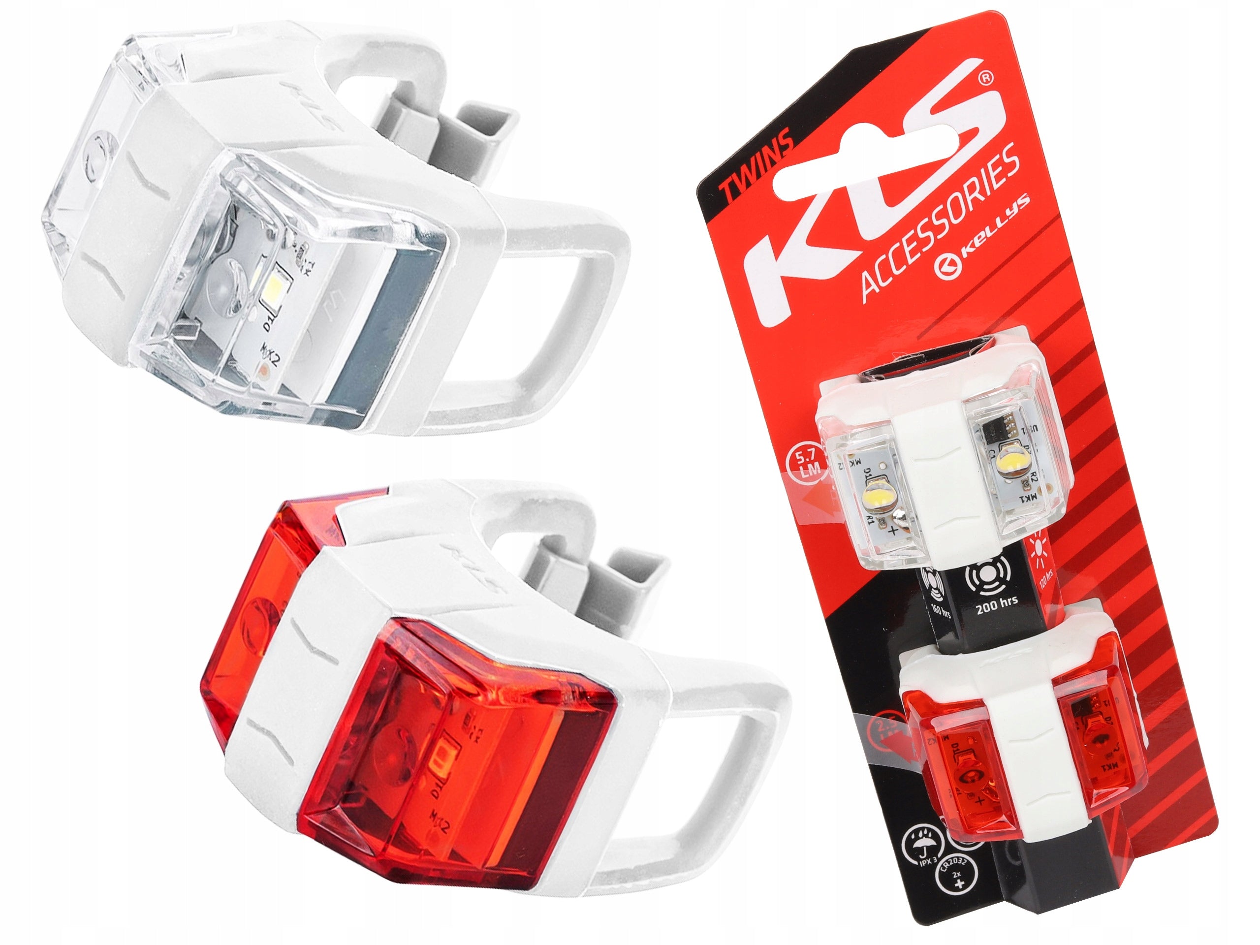 Set of LED lights KELLYS TWINS II mint white