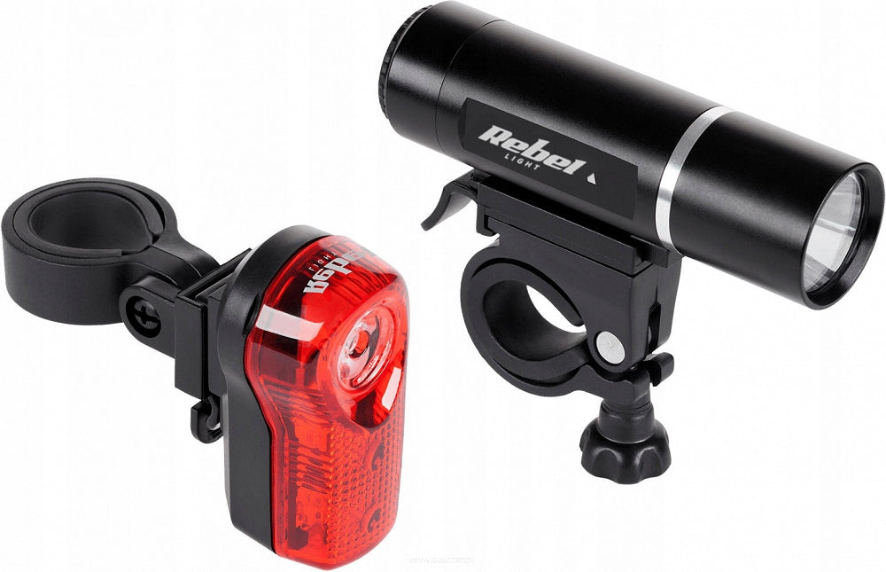 Set of LED lights for bike front rear Rebel front lamp as flashlight