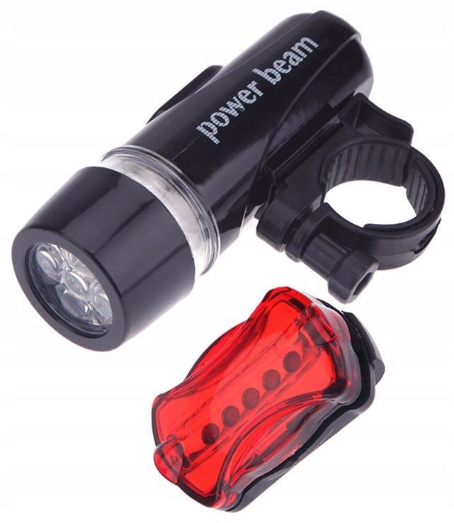 Set of Lamps Be COOL Power Beam 5 LED/ 5LED Bicycle Lighting Set P+T