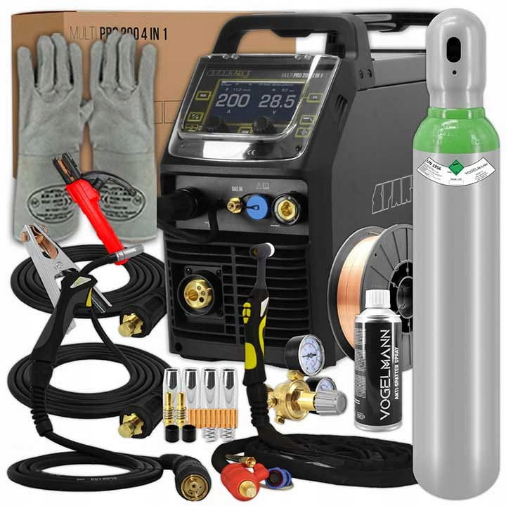 Set of MULTIPRO 200 MMA MIG TIG AC/DC HF welder