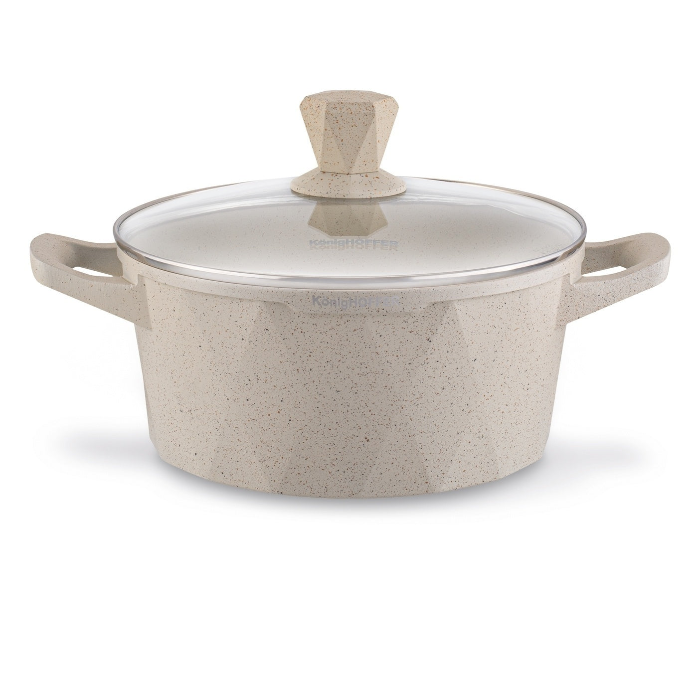 Set of Marble Pots INDUCTION LID Konighoffer Corte 20/24/28 Brand Konighoffer