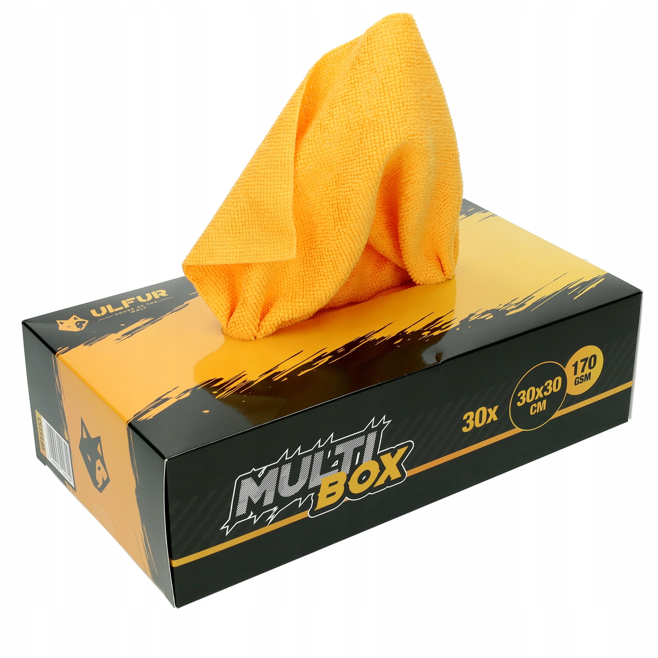 Set of Microfiber 30 pcs 30x30 cm 170 GSM Practical MultiBox Dispenser ULFUR Packaging status original