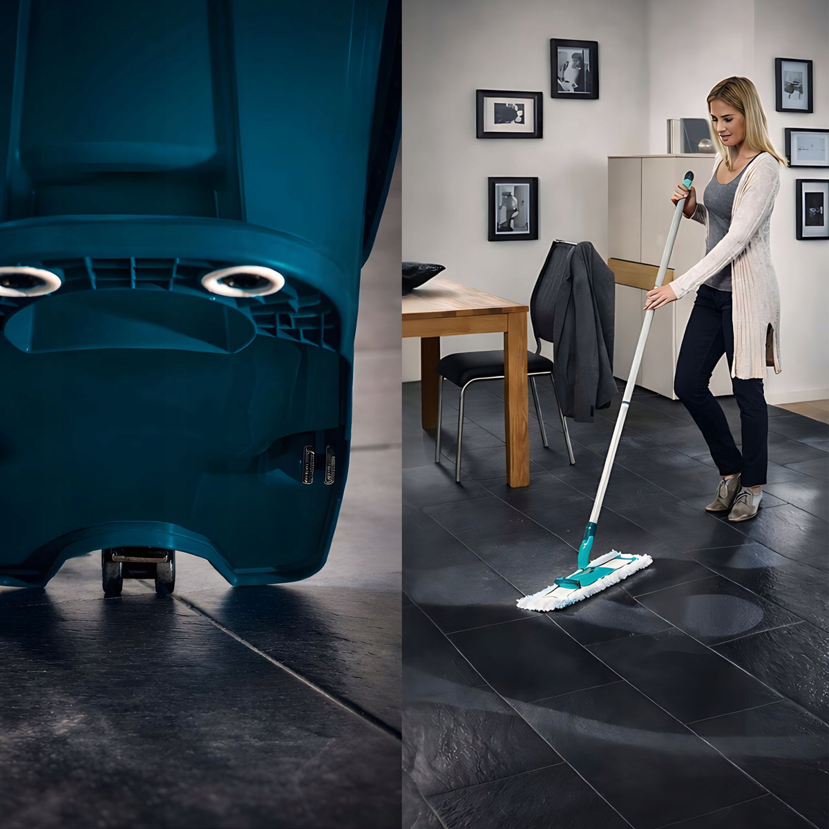 Set of Mop with Bucket and Squeezer Leifheit Profi HL Mobile 42cm Packaging status original