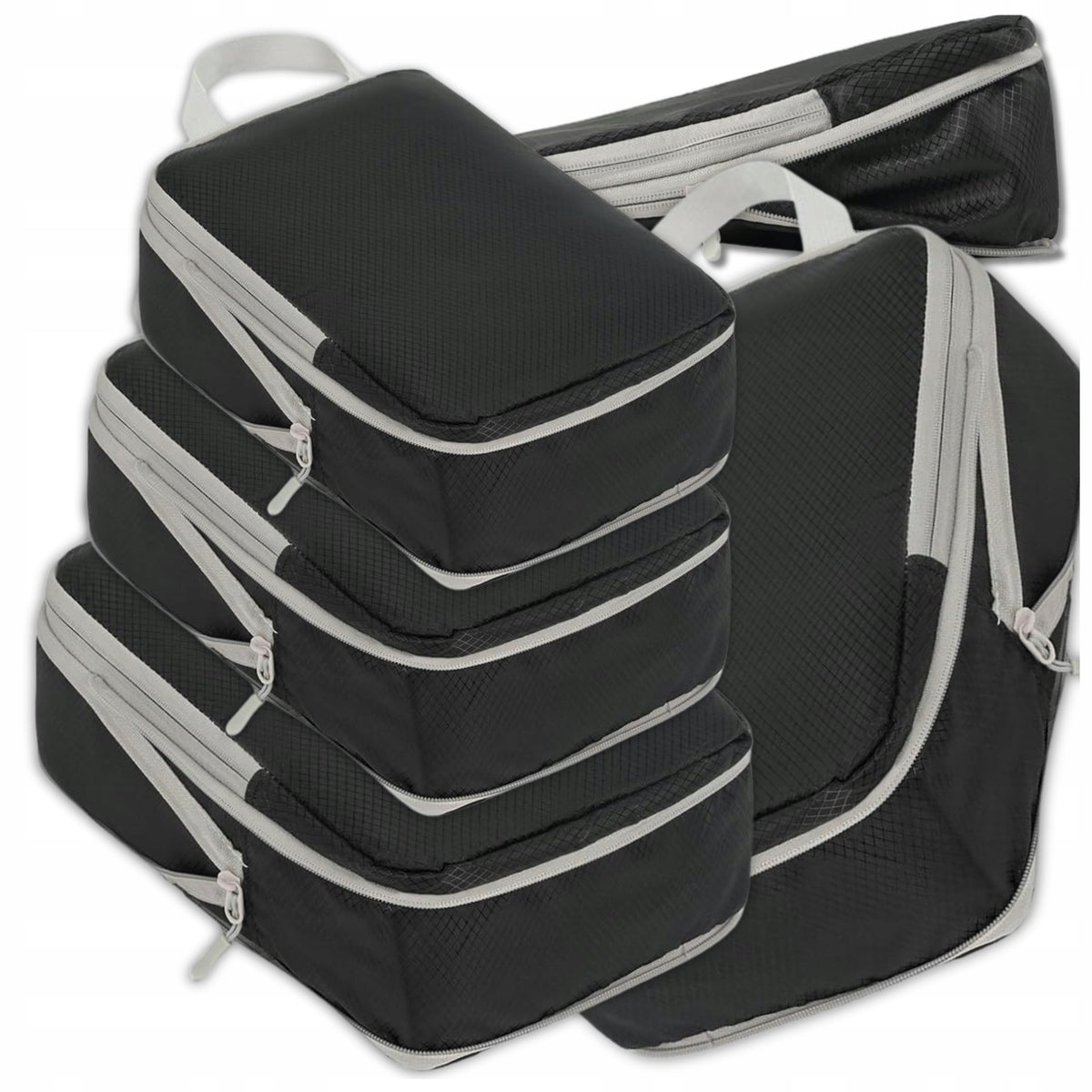 Set of Organizers for Suitcase Cubes Compression Travel Bags