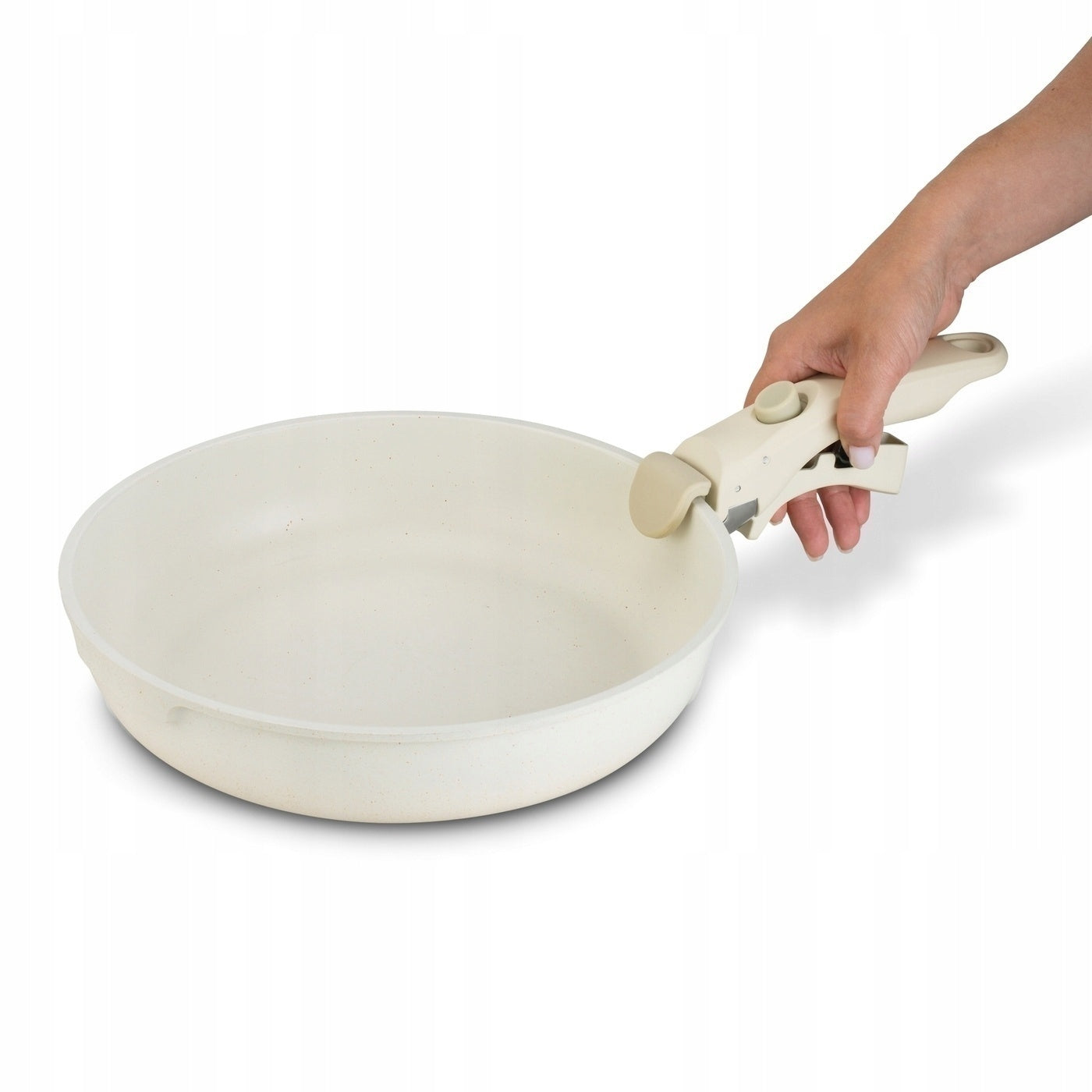 Set of PAN POTS REMOVABLE HANDLES Starke Pro Compacti Cream 9el Material aluminum