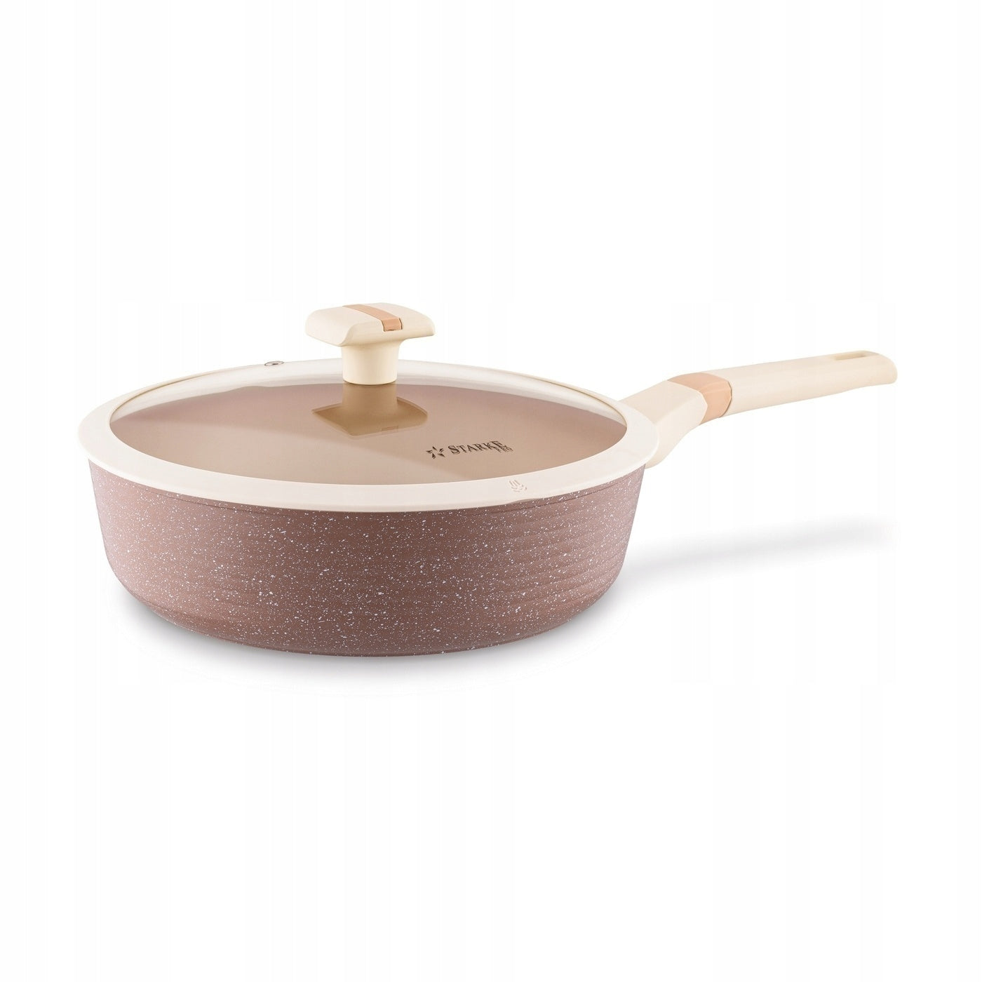 Set of PAN POTS set INDUCTION with LID Starke Pro Coretto 10el Color beige