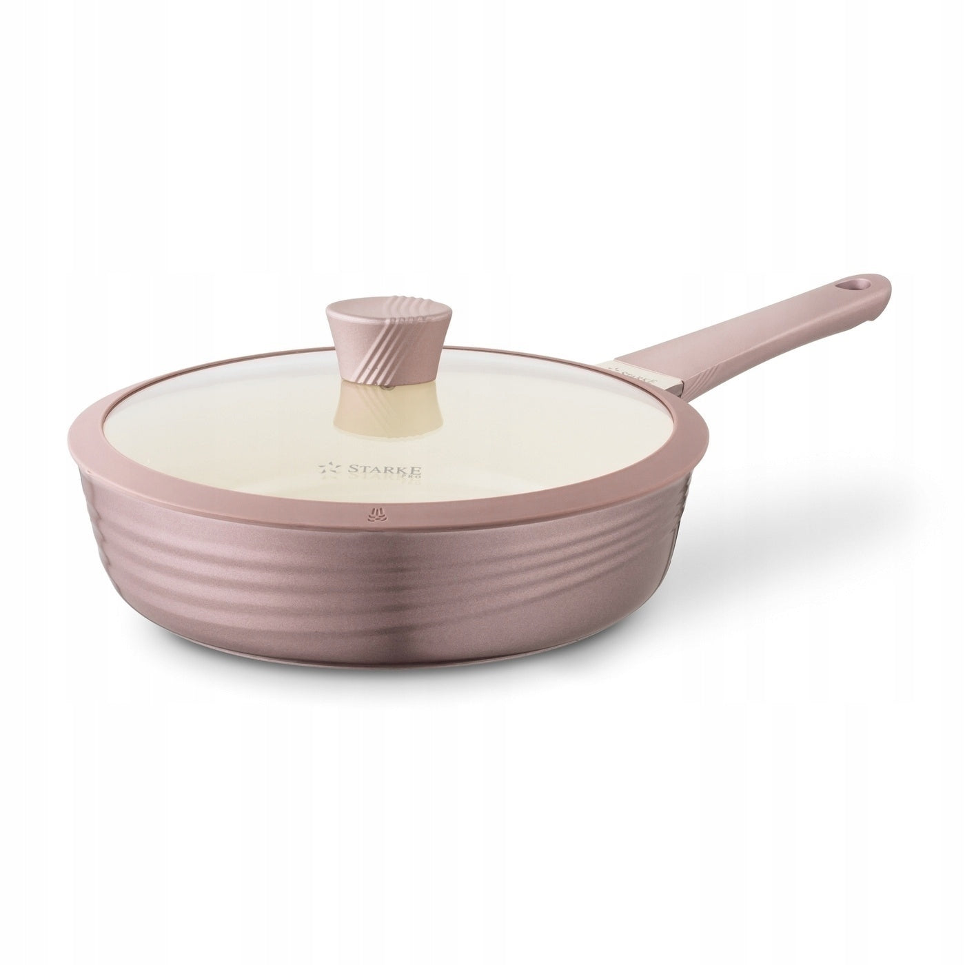 Set of POTS Induction CERAMIC GAS Starke Pro Naturale Rose Gold 10 el Material aluminum
