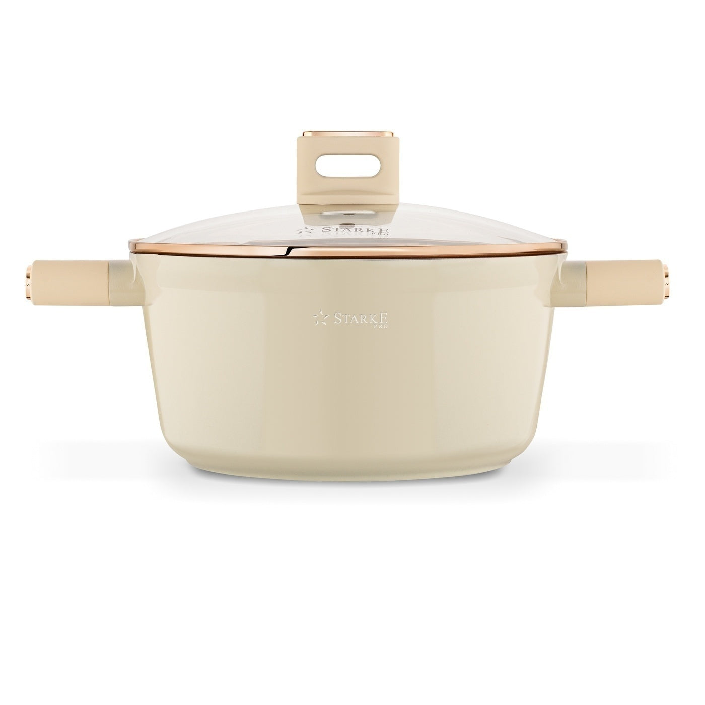 Set of POTS Induction PAN Rondel Starke Pro Starlet Beige 10 el Additional information suitable for ceramic cooker suitable for electric cooker suitable for gas cooker suitable for induction cooker heat-resistant handles cover included