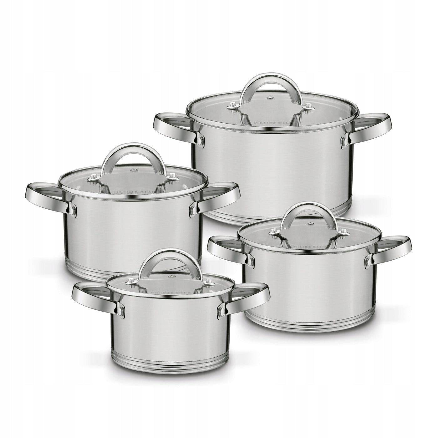 Set of POTS Induction Steel Lid Konighoffer Petra 8 el 16/18/20/24