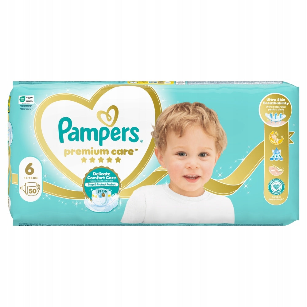 Set of Pampers Premium Care size 6, 2x50 pcs, 13kg-18kg Manufacturer code 81694807