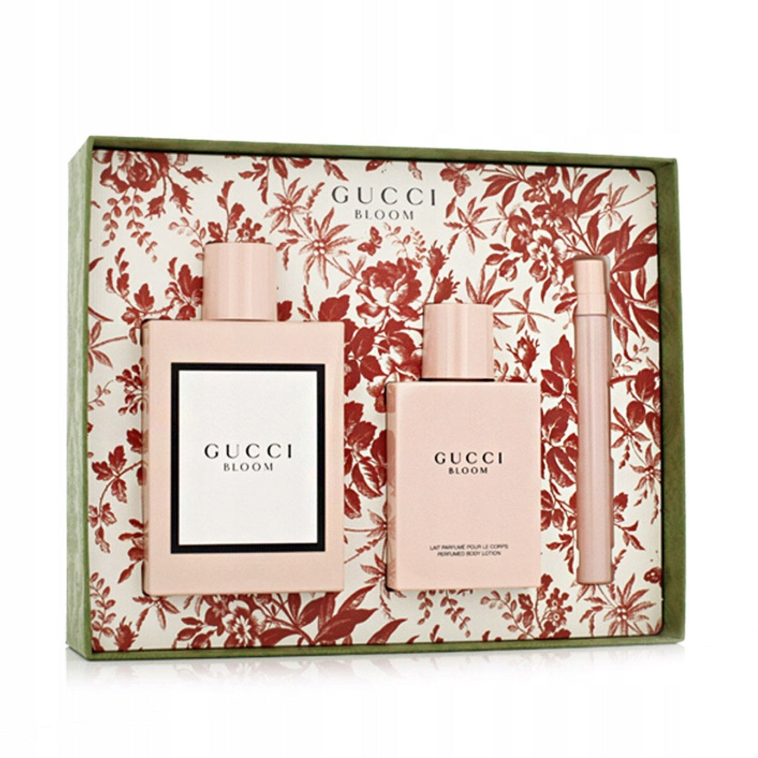 Set of Perfumes for Women Gucci EDP Bloom 3 Pieces Brand Gucci