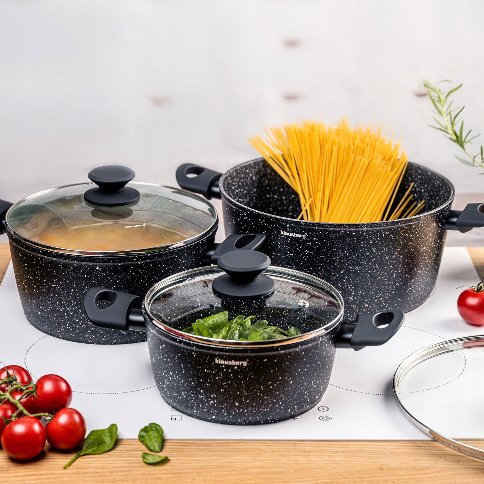 Set of Pots 6el Marble Induction Nonstick Klausberg KB-7960 EAN (GTIN) 5908287279605