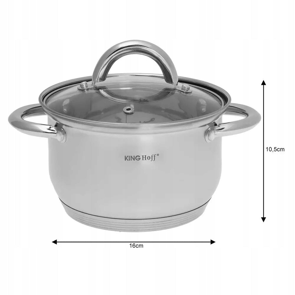 Set of Pots Set of 8 el. Induction Gas Large Coating type ceramic