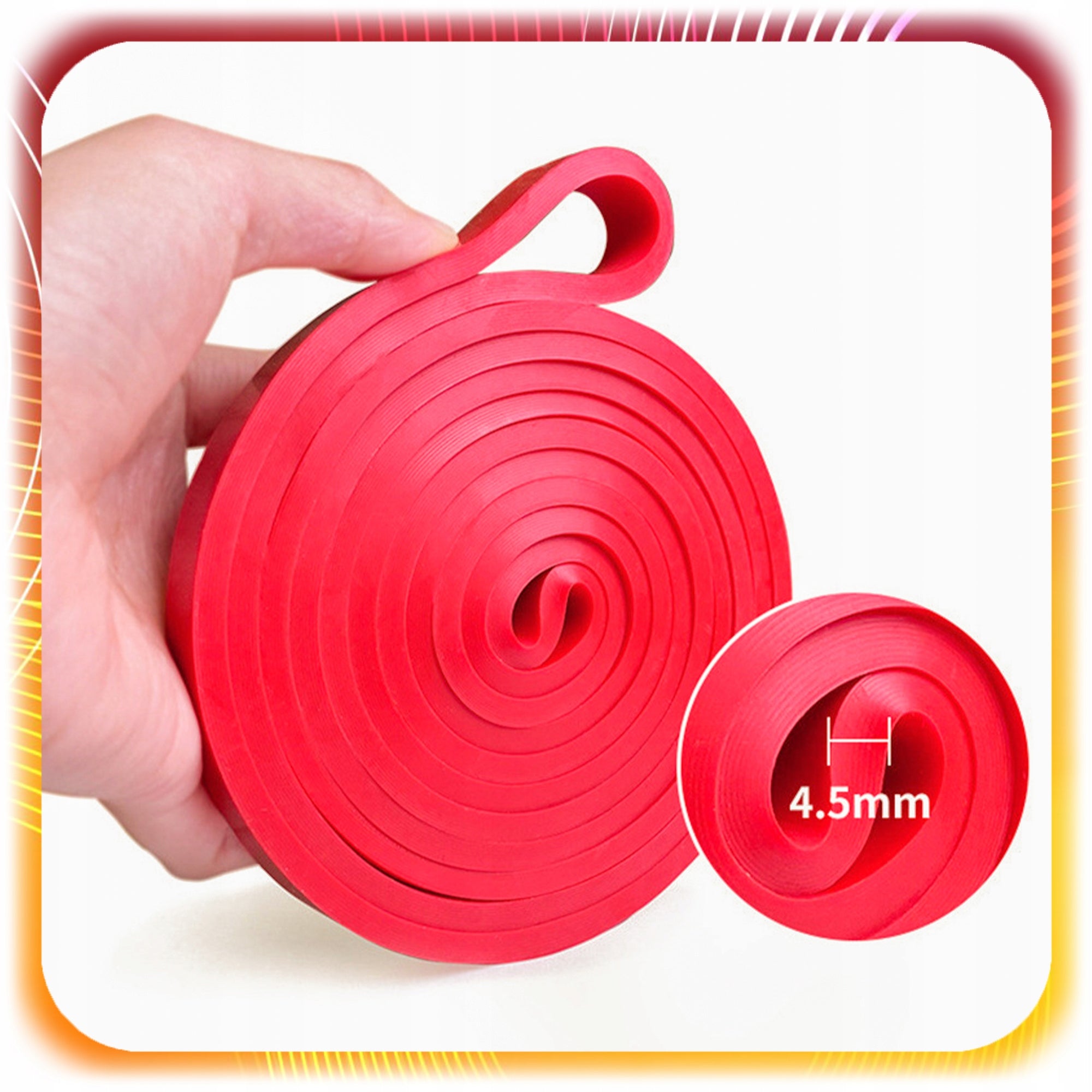 Set of Resistance Rubbers for Exercise Power Band Fitness Training Tapes 4 Pieces Brand no brand
