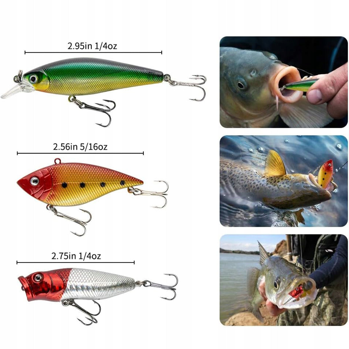 Set of Rubber Lures and Fishing Accessories 78 El In Box Manufacturer code 4006743727927