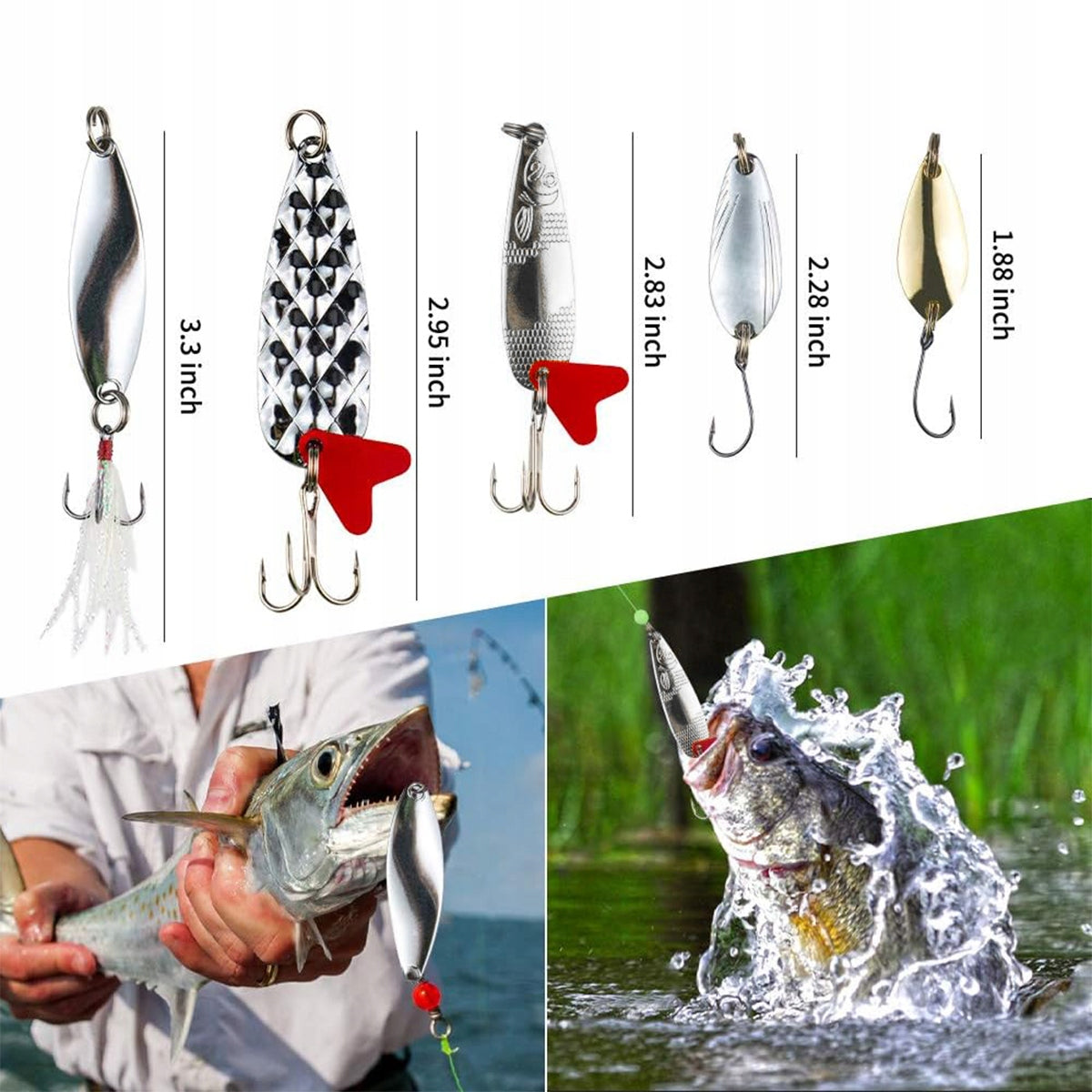 Set of Rubber Lures and Fishing Accessories 78 El In Box Packaging status original