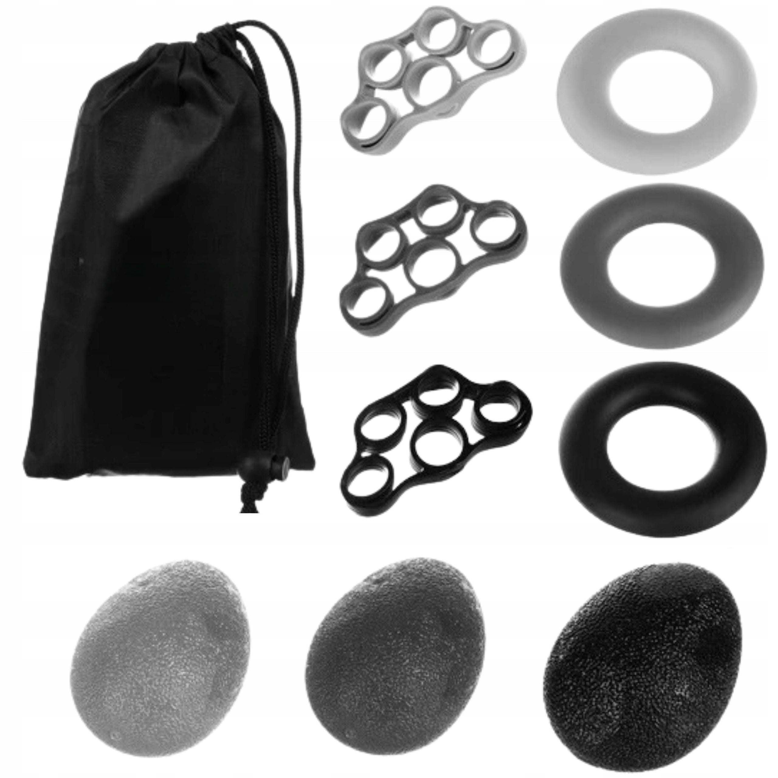 Set of Rubbers for Rehabilitation of Finger Exercise Wrist 9el HAND TRAINER