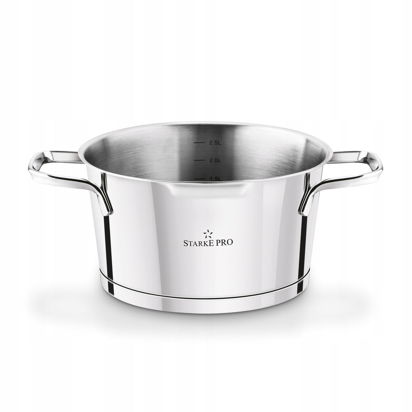 Set of STEEL INDUCTION POTS with Lid Starke Pro Speziale 16/18/20/24 Additional information dishwasher safe suitable for ceramic cooker suitable for electric cooker suitable for gas cooker suitable for induction cooker cover included
