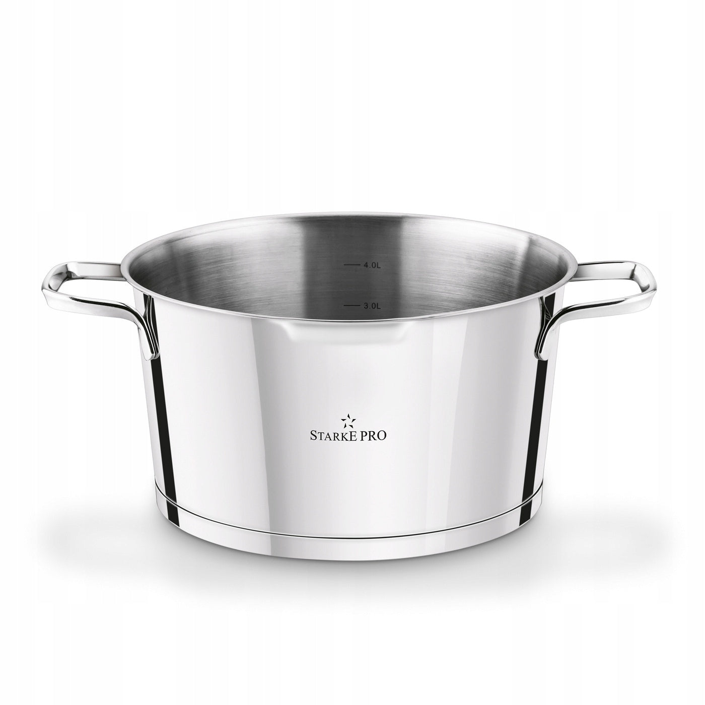 Set of STEEL INDUCTION POTS with Lid Starke Pro Speziale 16/18/20/24 Coating type steel