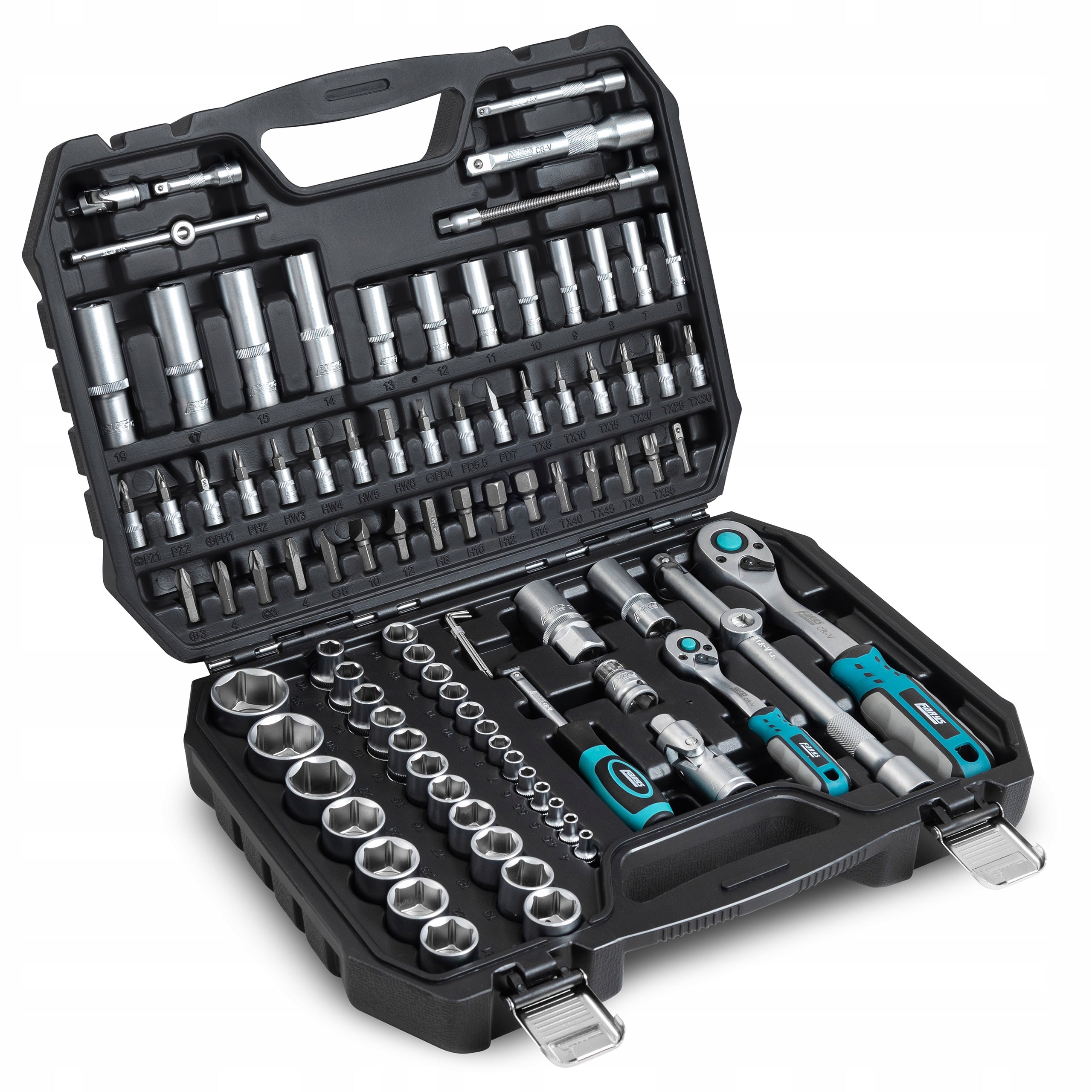 Set of Socket Wrenches 1/2 1/4 Rattles Bits Torx Imbus 94el FR2028 Packaging status original