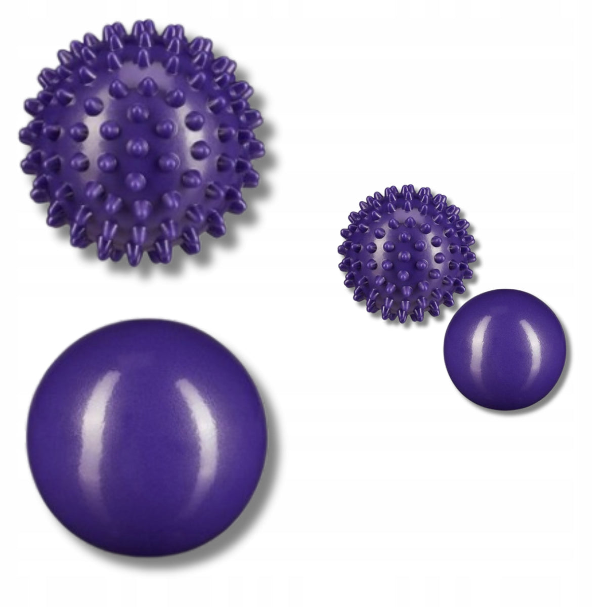 Set of Two Hard Relax Massage Balls Purple For Relaxation