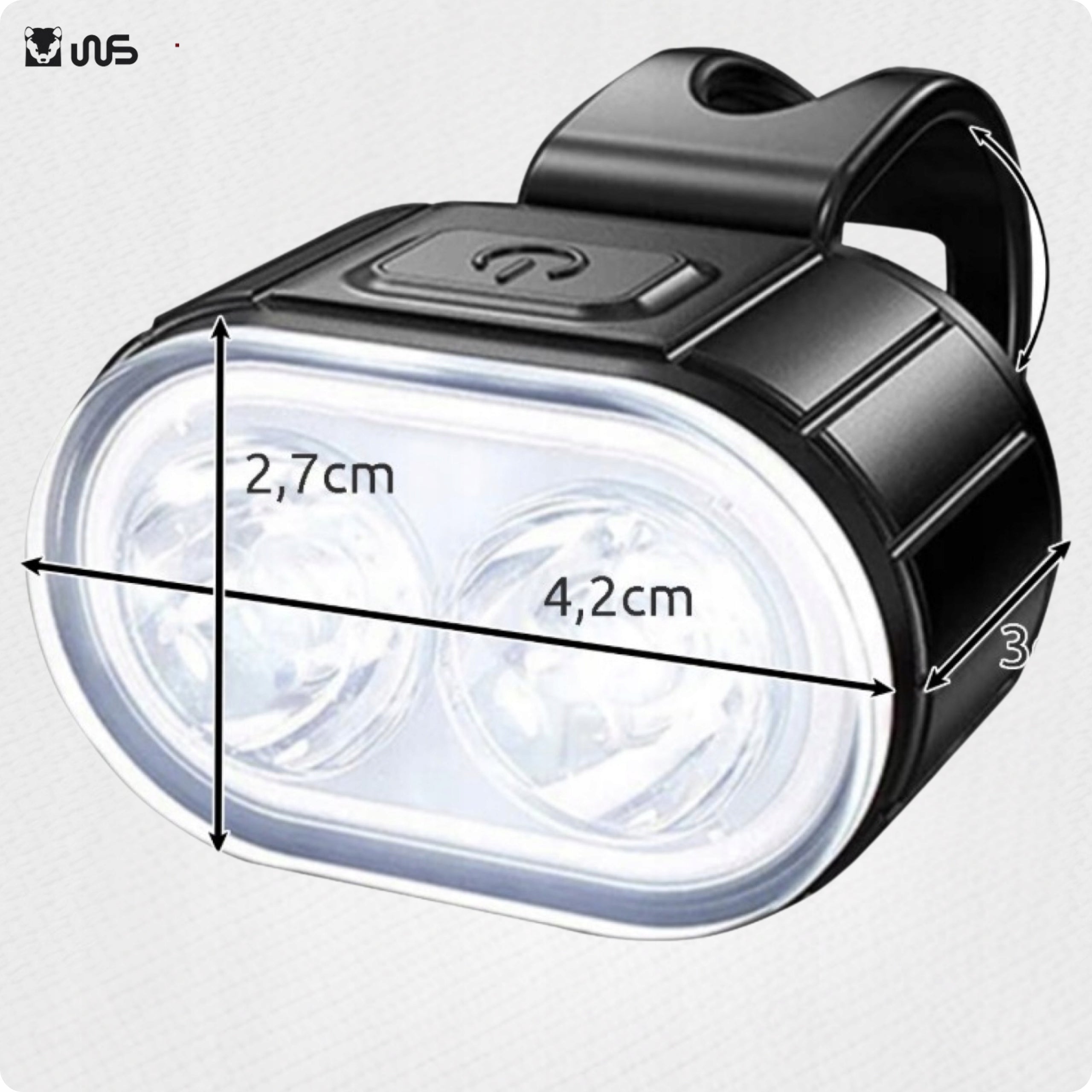 Set of USB LED Bike Lights for Front Rear Universal Strong Lamp Light source LED