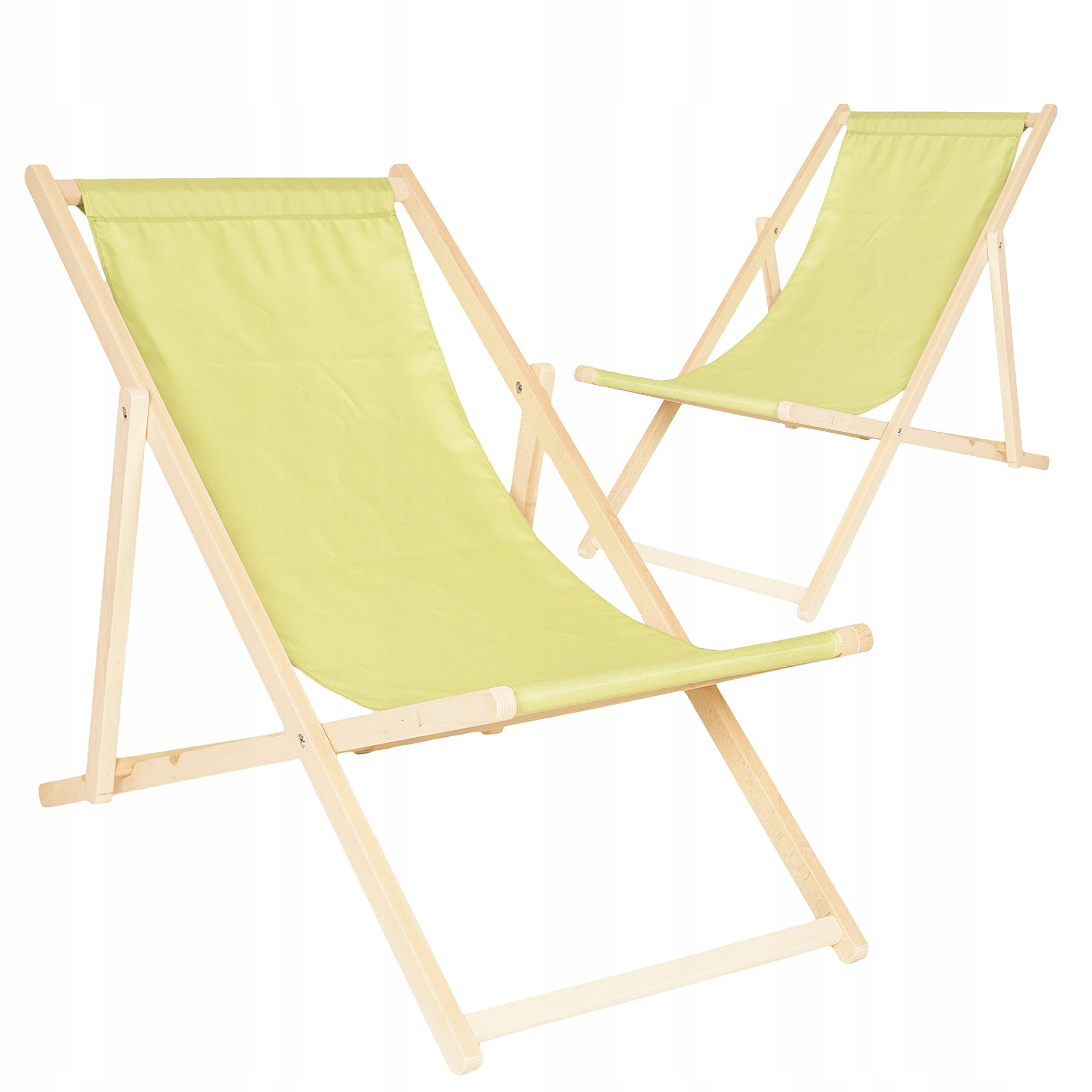 Set of Wooden Beach Lounger Pink Beech Deckchairs from the Manufacturer 2 Pcs. Manufacturer code 34 x2
