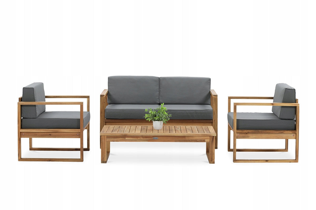 Set of Wooden Garden Furniture DALI Sofa 2xFotel Wooden Table 4os Manufacturer Focus Garden