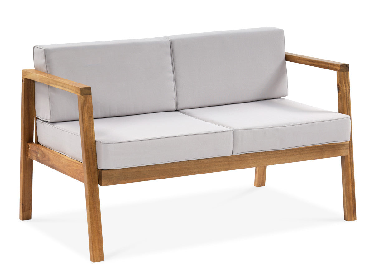 Set of Wooden Garden Furniture MALMO Garden Furniture Wooden Brown Line Malmo