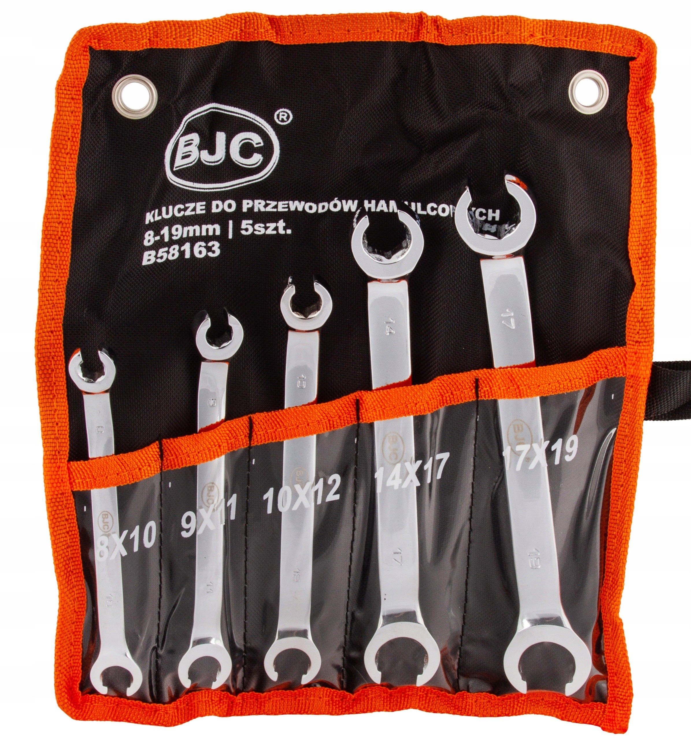 Set of Wrenches Semi-Open Wrenches for brake lines 5el. from 8 to 19 Manufacturer code B58163