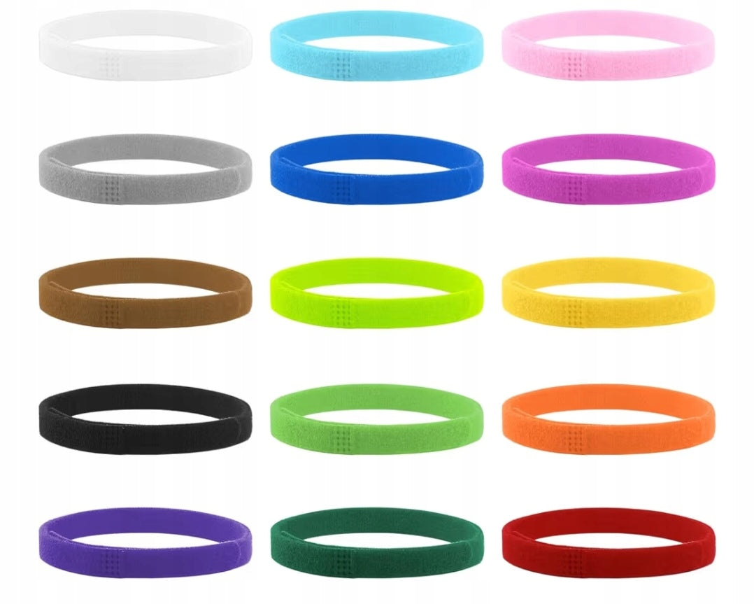 Set of adjustable identification collars for puppies 23x1 cm