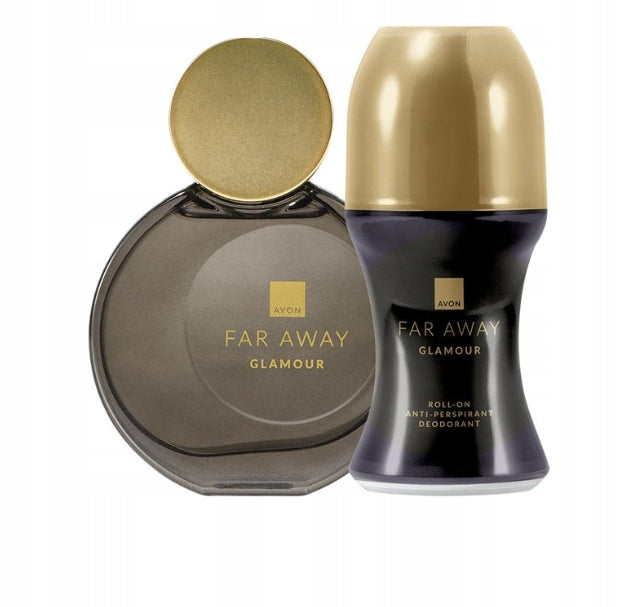 Set of avon Far Away Glamour [Perfume + deodorant in a ball]