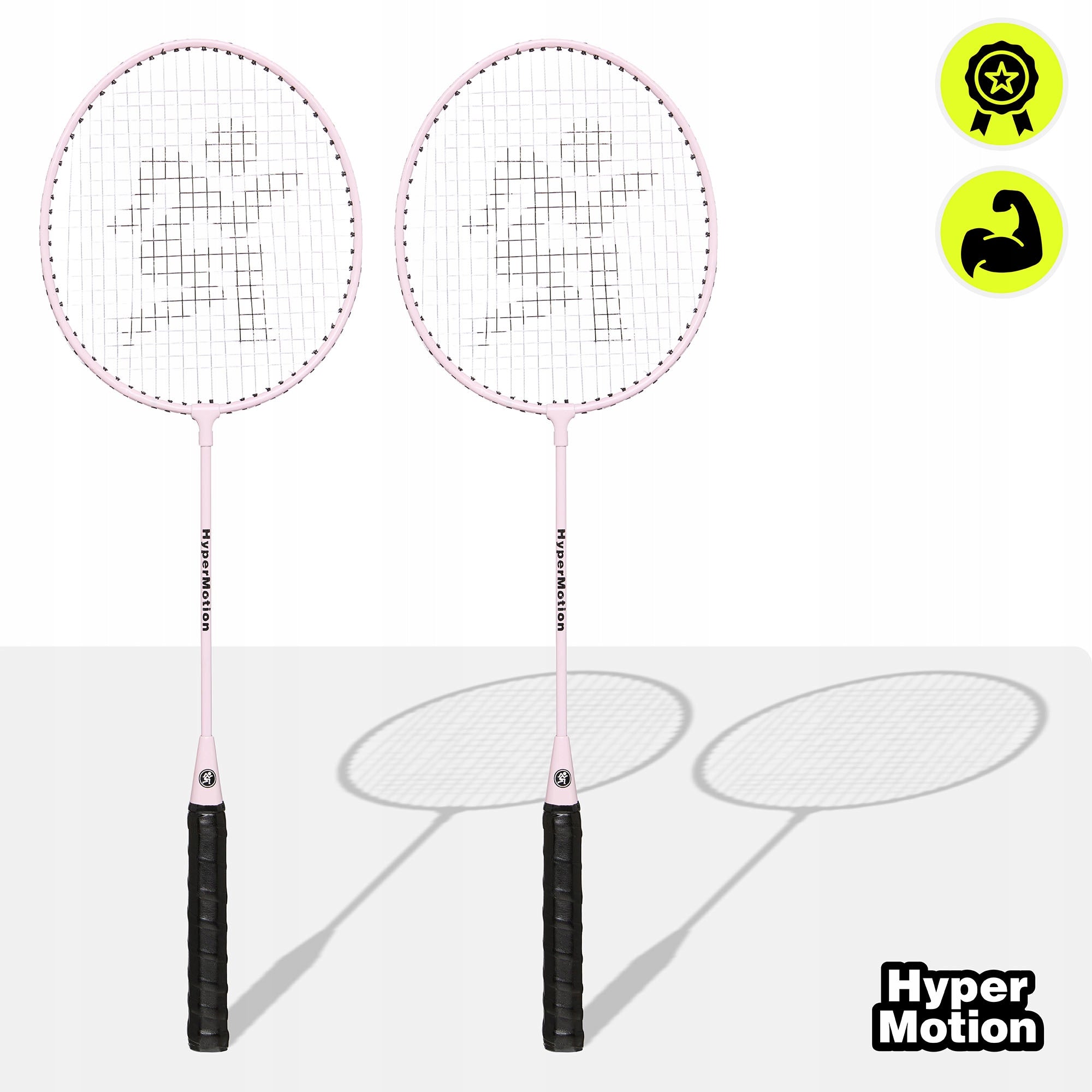 Set of badminton rackets HyperMotion 2 rackets + cover pink Packaging status original