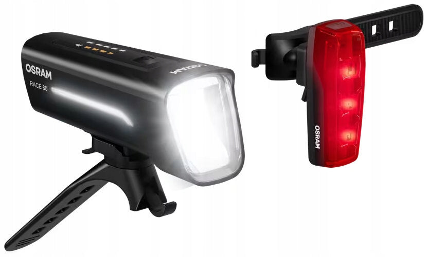 Set of bicycle lights OSRAM LEDsBike Race 80 SET Brand Osram