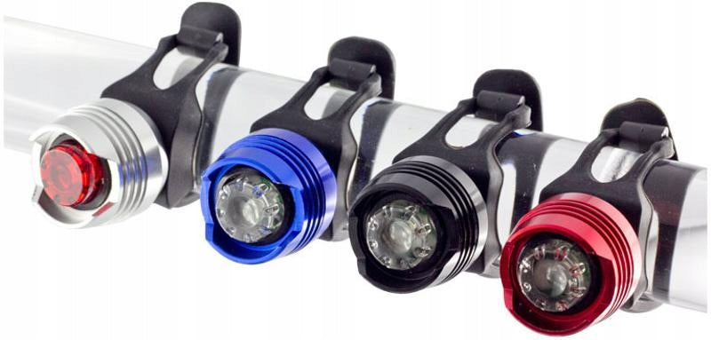 Set of bicycle lights RUBY DIAMOND LED HJ-016 Front and rear + batteries