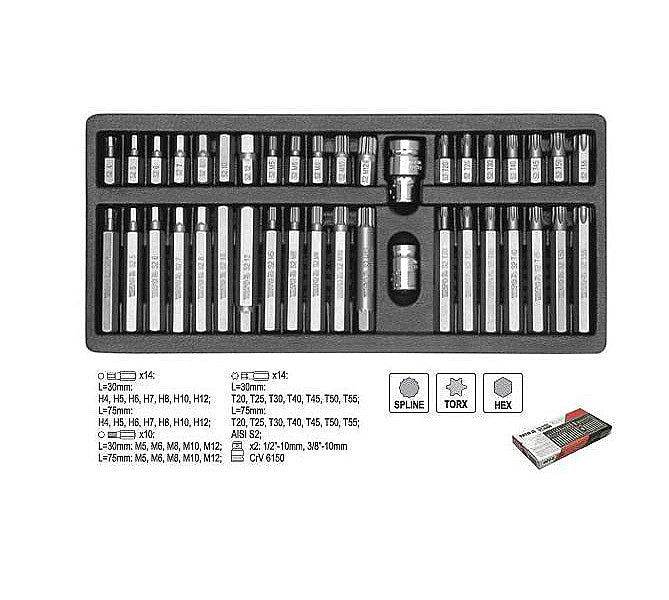 Set of bits YATO YT-0400 Set elements bits
