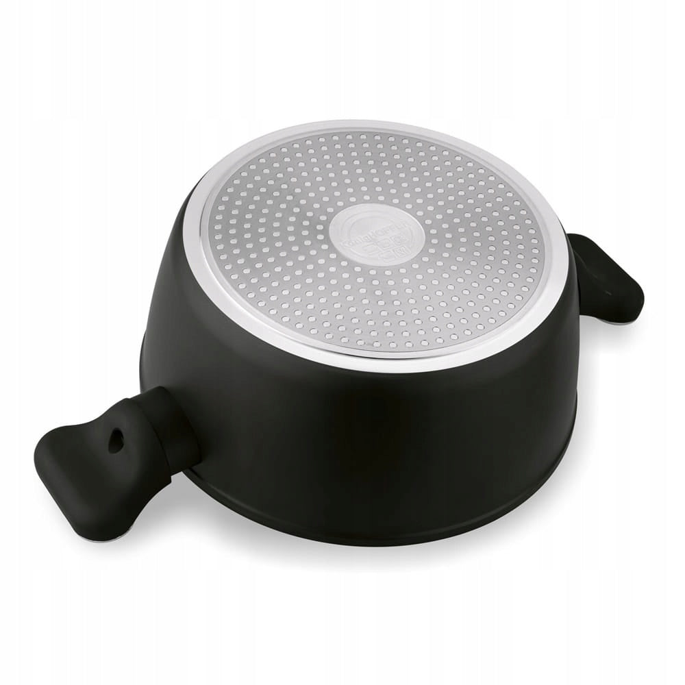 Set of black pots for induction Lotte Silver Color black