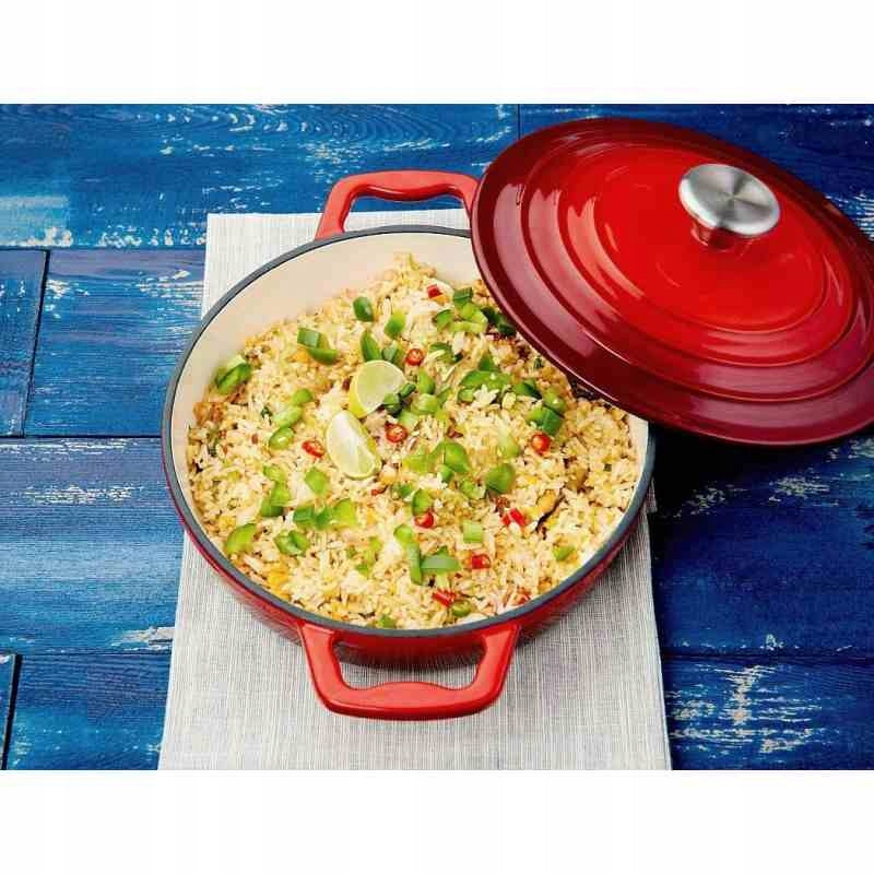 Set of cast iron pots Xanten 7 pcs. red Brand CS Solingen