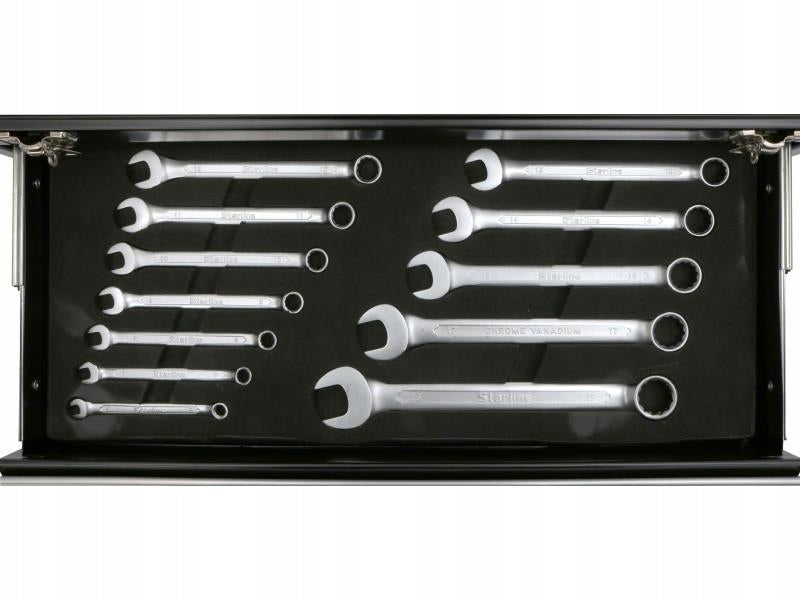 Set of combination tools in a metal box Manufacturer code GV HL-81SET