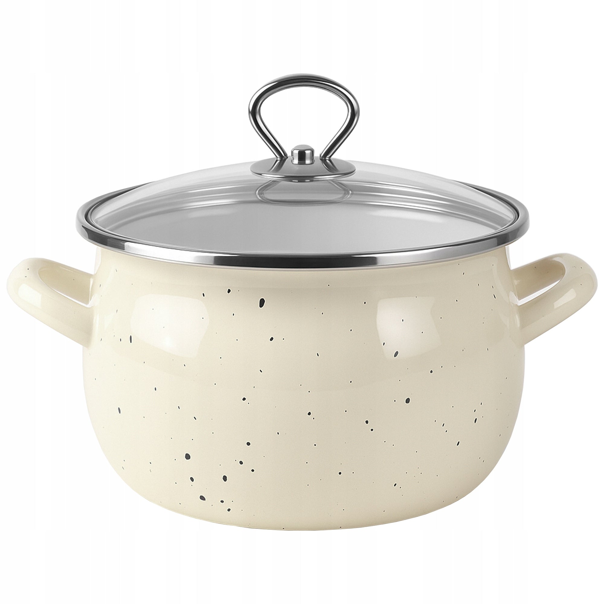 Set of cream enamel pots Helena 10 piece marble Manufacturer code 5905155026576