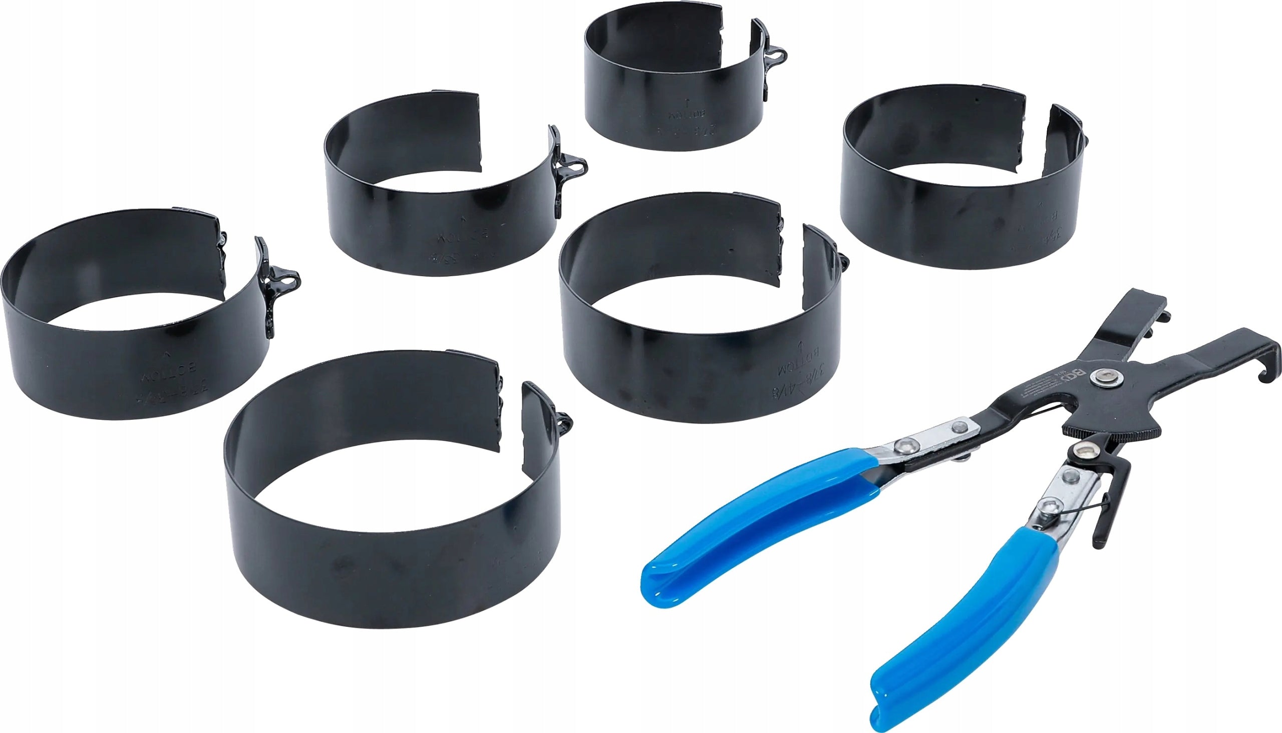 Set of crimpers belts for removing piston rings 7 pcs. BGS-Germany Manufacturer code B.1874