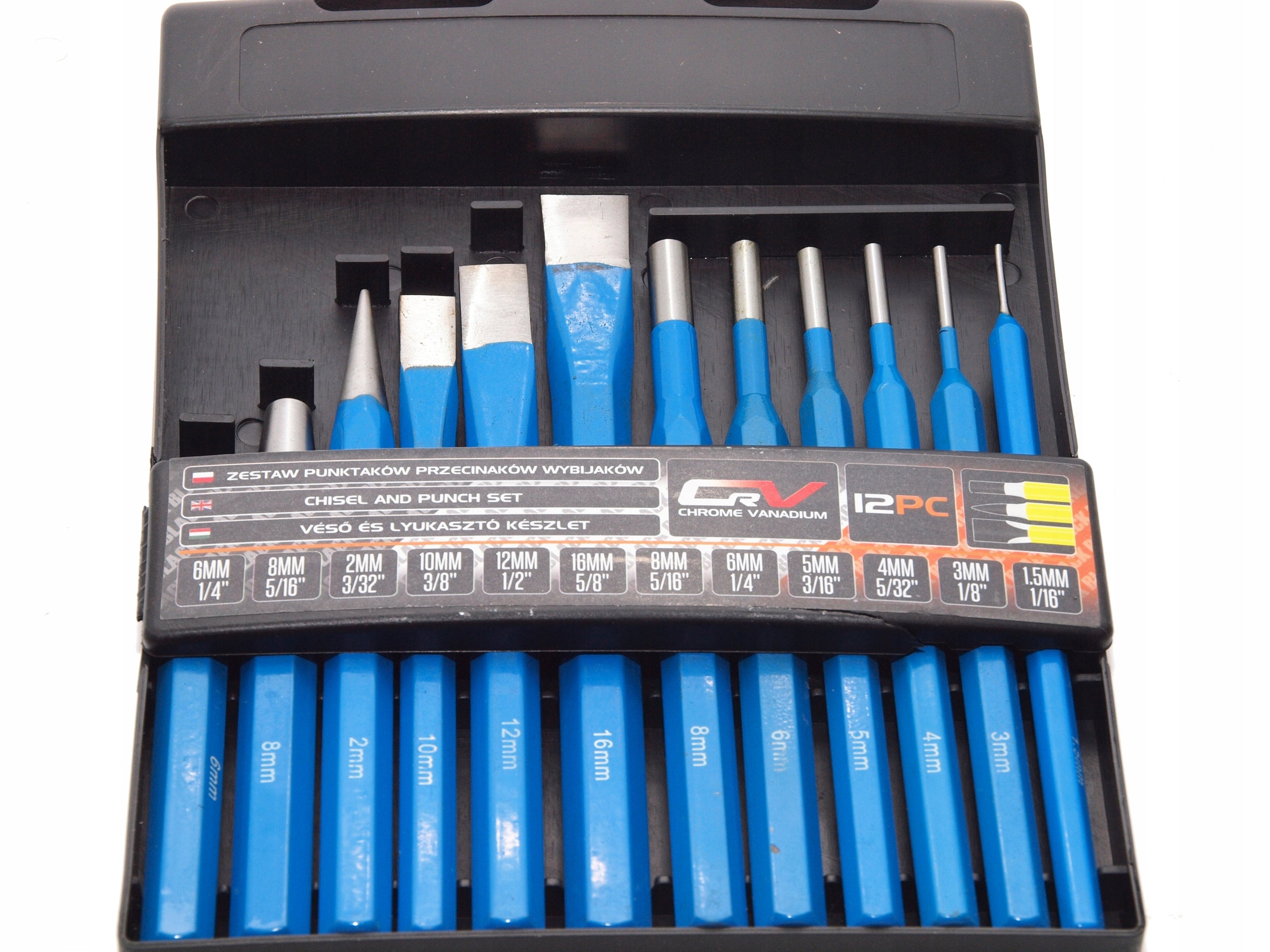 Set of cutters, punches, points 12pcs.