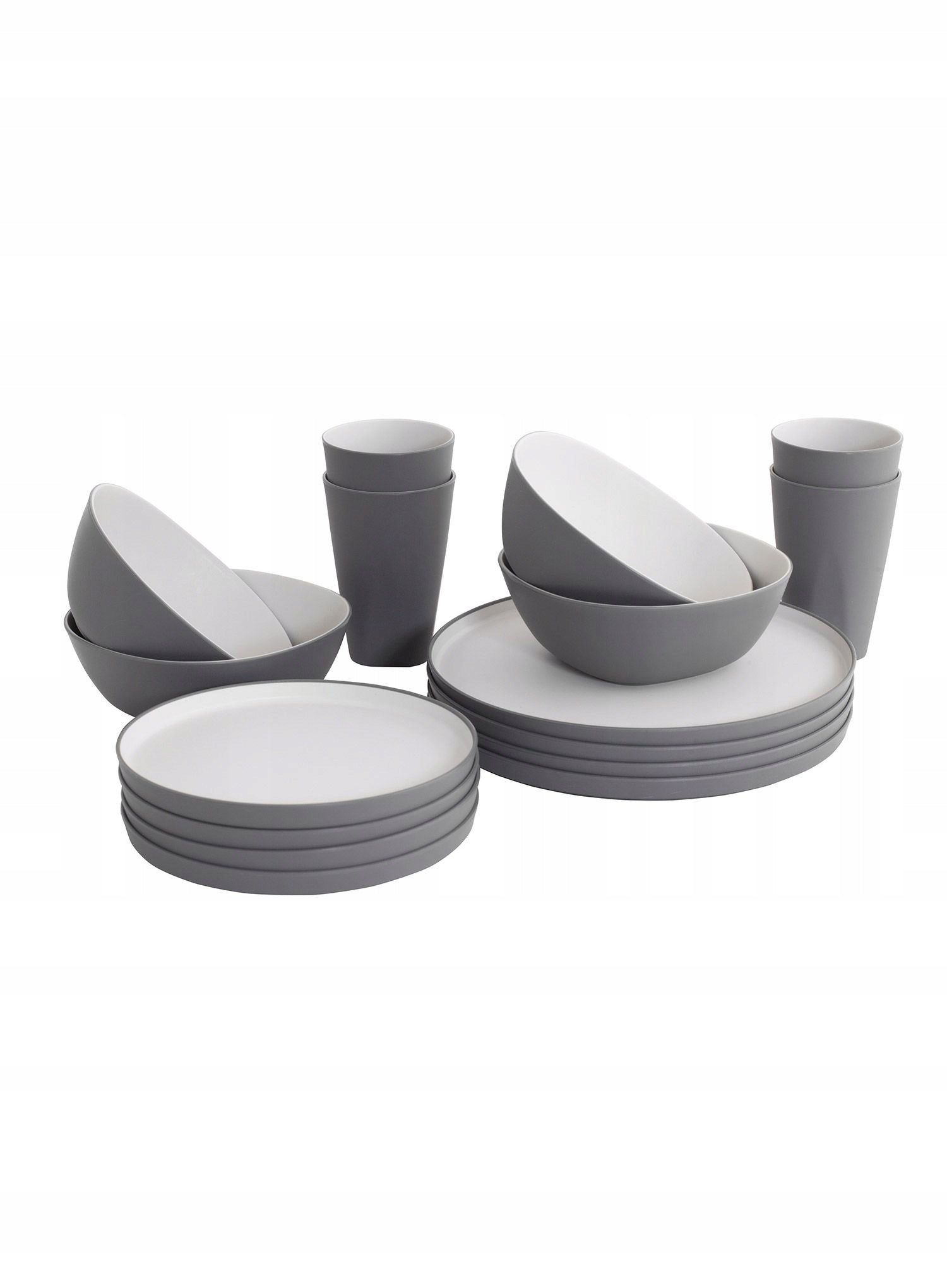 Set of dishes Outwell Gala 4 Person Dinner - grey mist