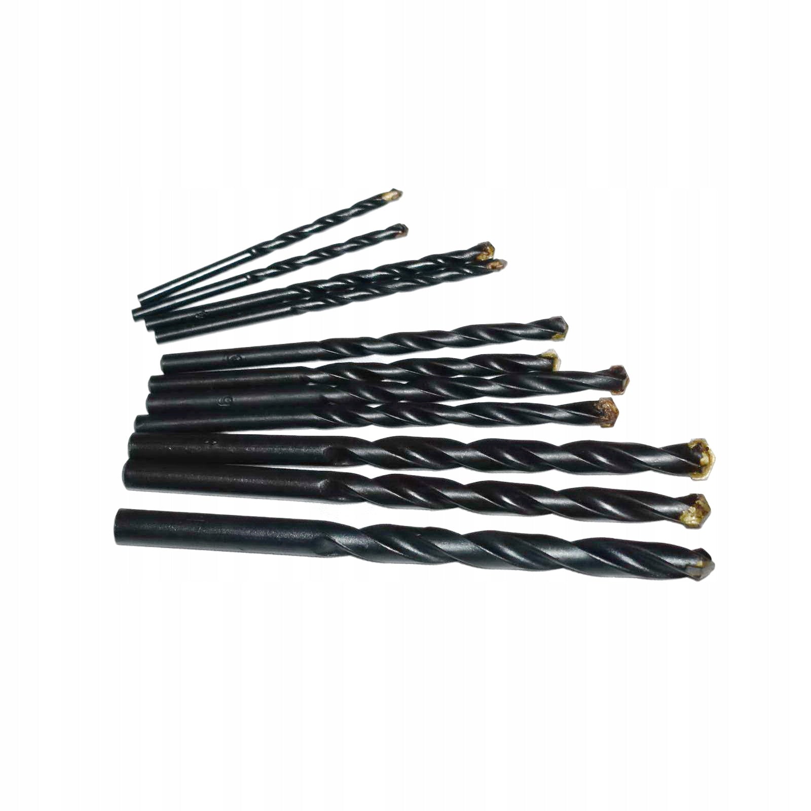 Set of drill bits for concrete 11 pcs, made of cemented carbide. 3-10 mm. Manufacturer code 10102169
