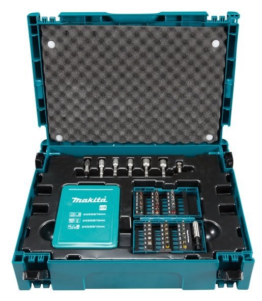 Set of drills and bits 62pcs Makita B-53908 in Makpac