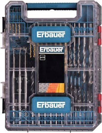 Set of drills and bits Erbauer 113 pcs.