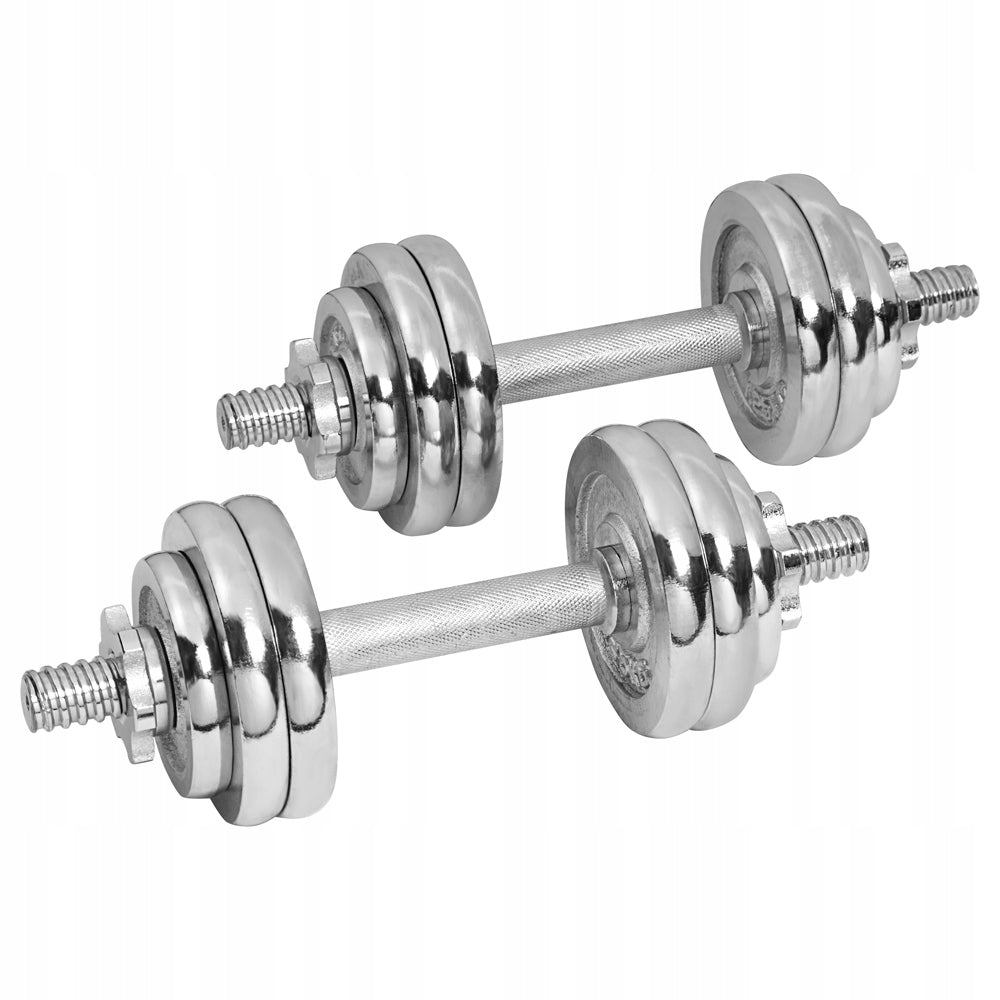 Set of dumbbells Alpin DB-20KG dumbbells 2x10 kg adjustable chrome suitcase Brand no brand