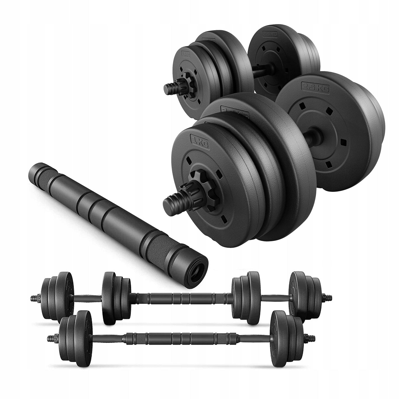 Set of dumbbells STG20X 20kg weights gym barbell neck STRONG ATHLETIX Packaging status original