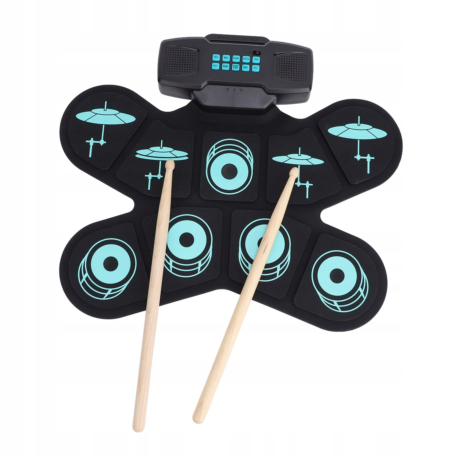 Set of electric drums for children, 9 pads, exercise tool with Brand no brand